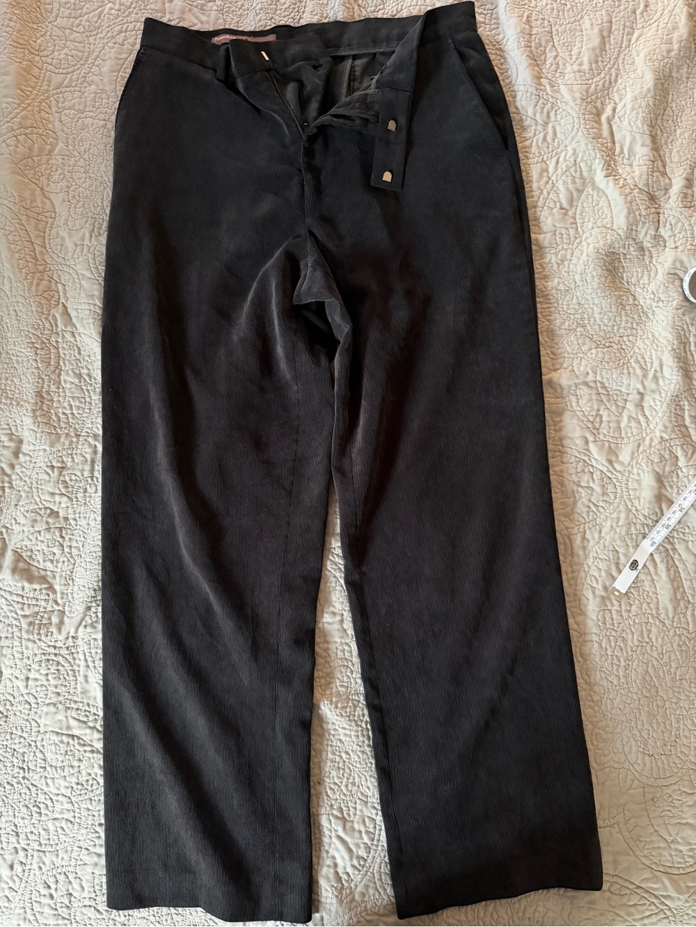 Perry Ellis Men's Black Corduroy Pants